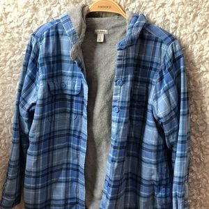 L.L. Bean sherpa lined flannel